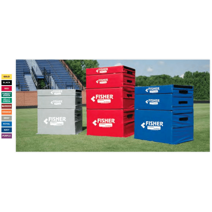 Fisher Athletic Impact Plyometric Box Set of 4 PLY3630SET4