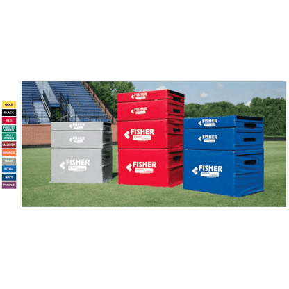 Fisher Athletic Impact Plyometric Box Set of 4 PLY3630SET4