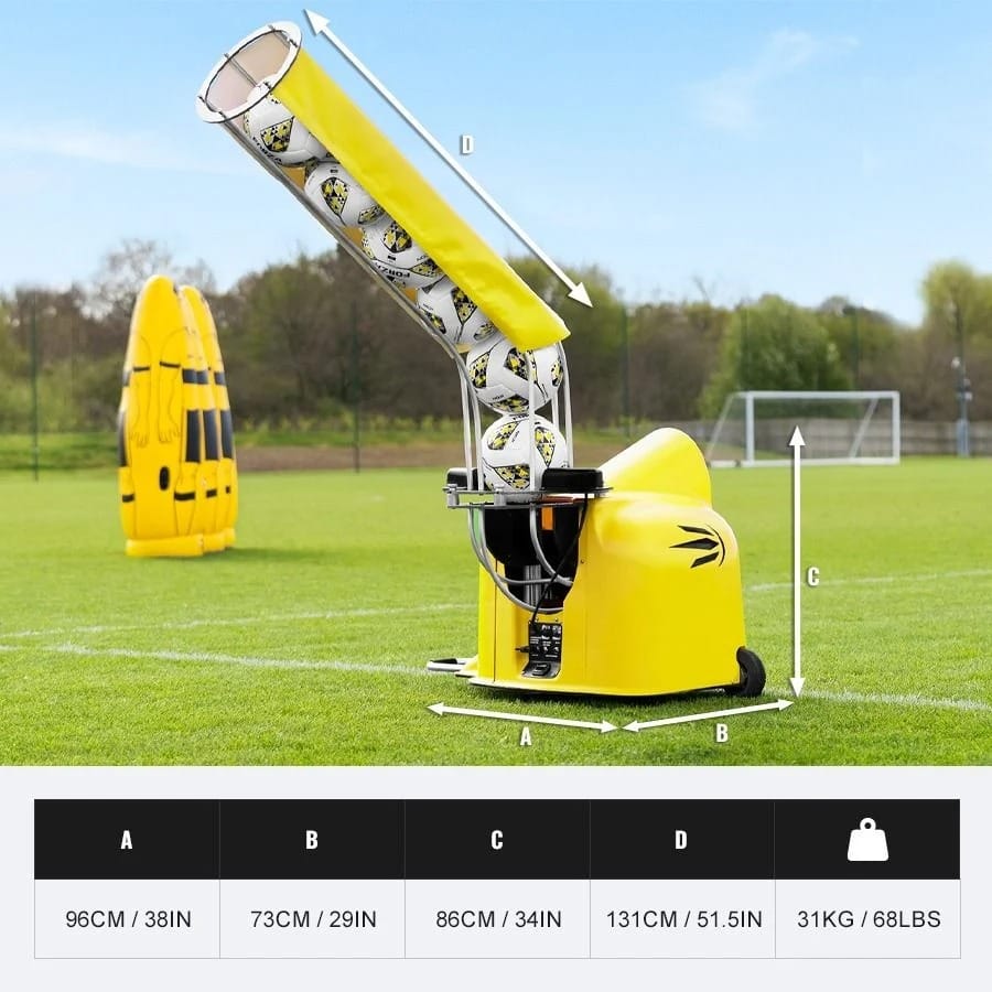 FORZA Ball Launcher Trainer Soccer Ball Machine + Feeder + Speed Boost SC45476