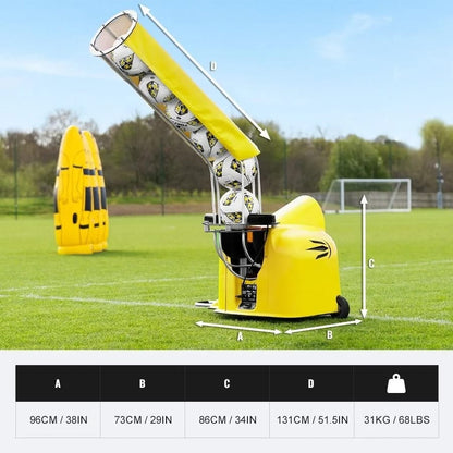 FORZA Ball Launcher Trainer Soccer Ball Machine + Feeder + Speed Boost SC45476