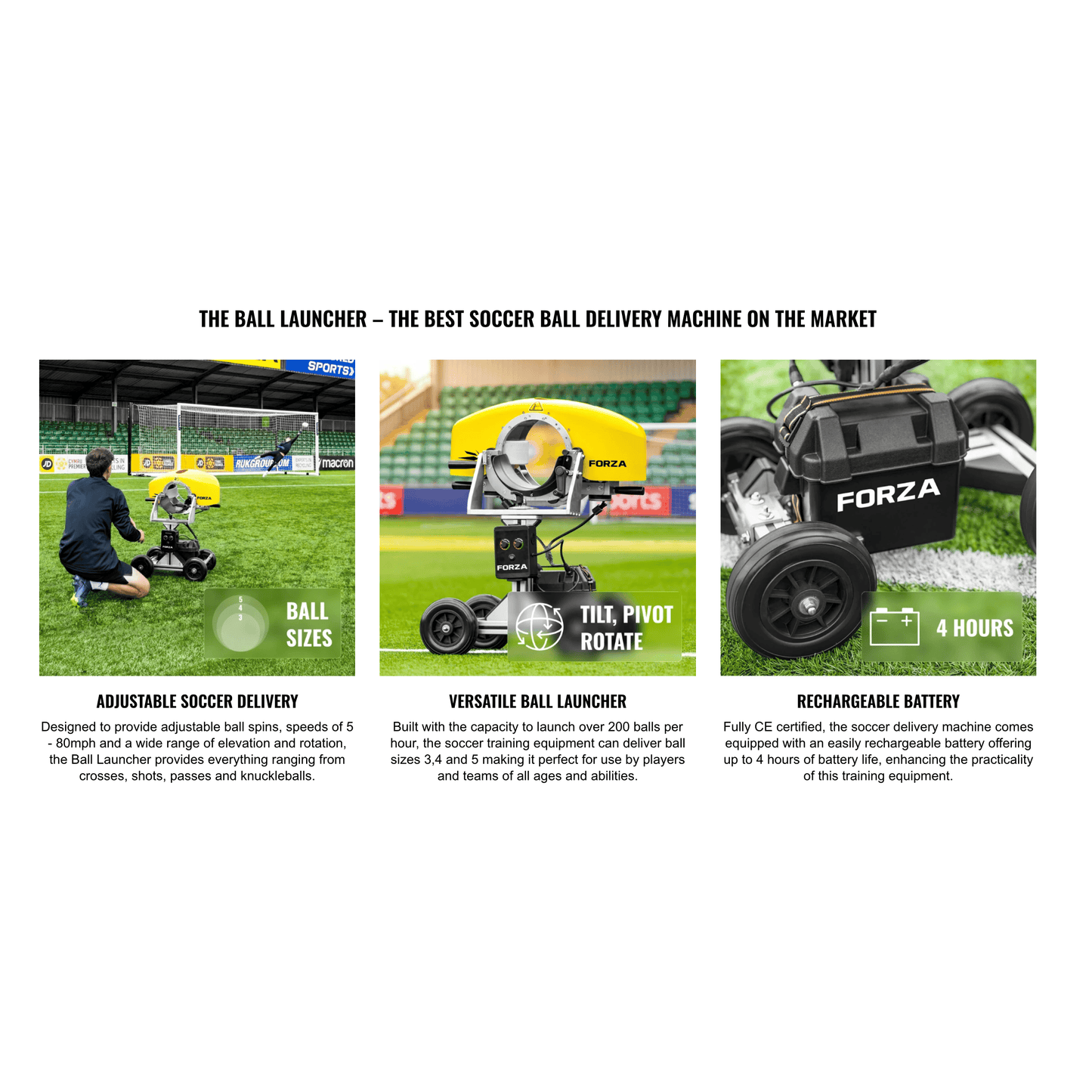 FORZA Pro Ball Launcher Soccer Machine SC45211