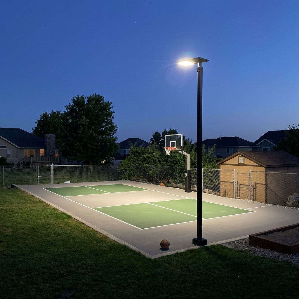Dominator Basketball Court Light – Full Assembly