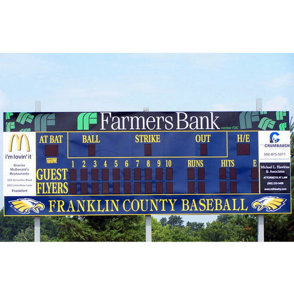 Full Size Electronic Scoreboard for Baseball and Softball - 3328