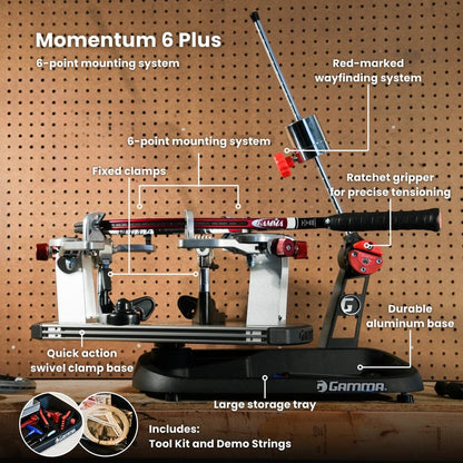 GAMMA Momentum 6 Plus Tabletop Racquet Stringer