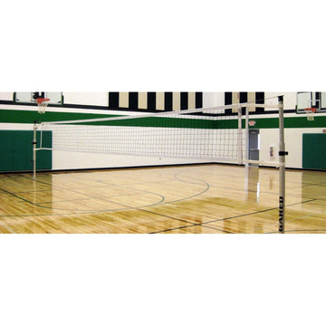 Gared Rallyline Scholastic 3-1/2" OD Telescopic One-Court Volleyball System