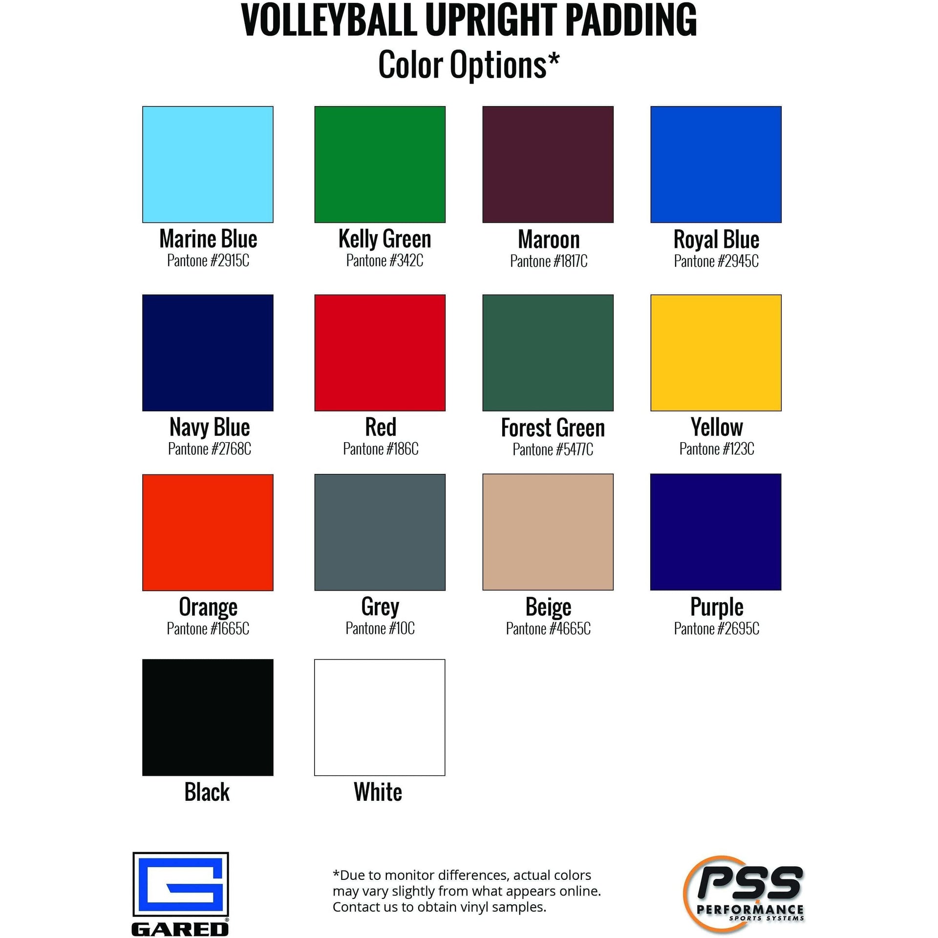 Gared Sports Omnisteel 3" OD One-Court Volleyball System 5100