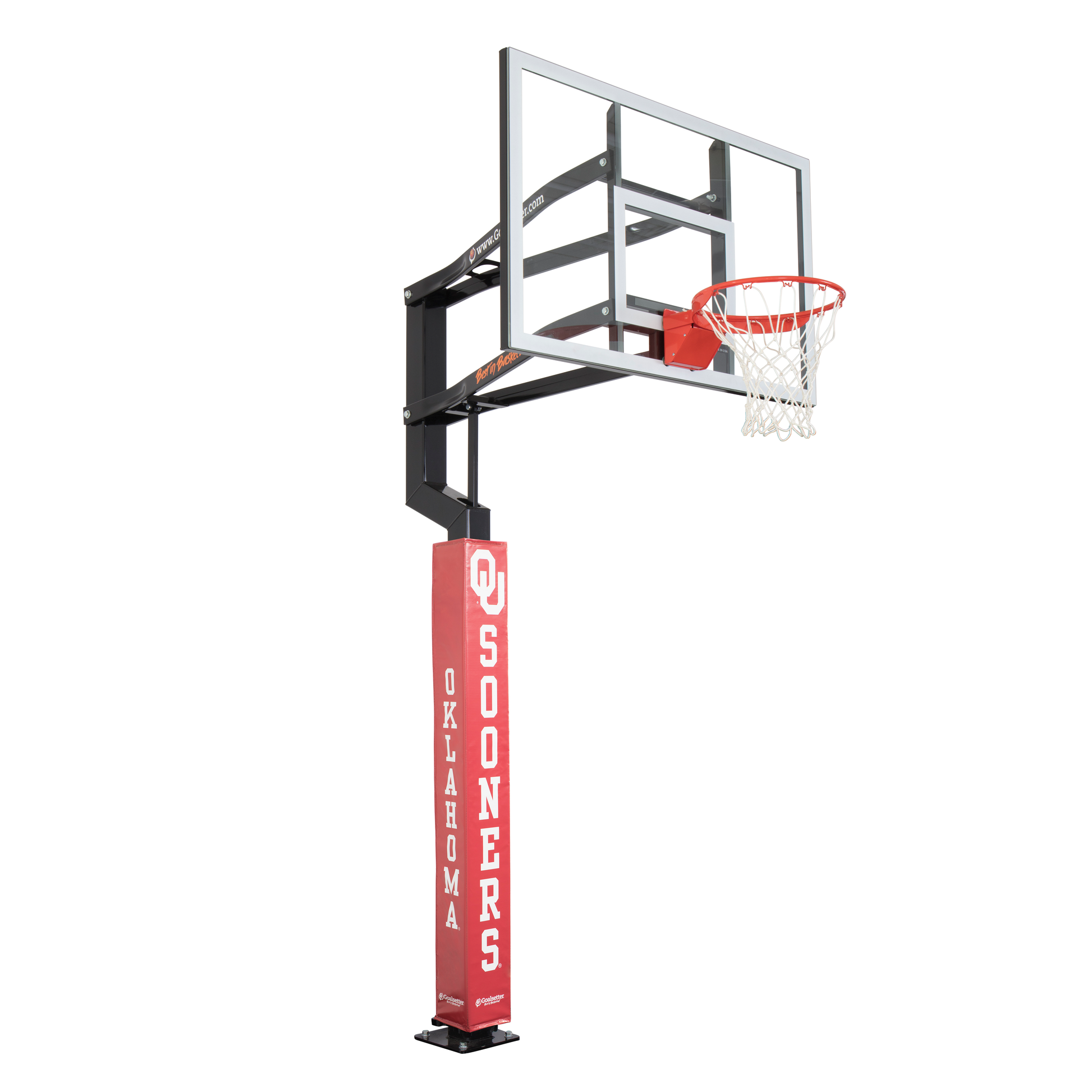 Oklahoma Sooners Basketball Pole Pad - Red