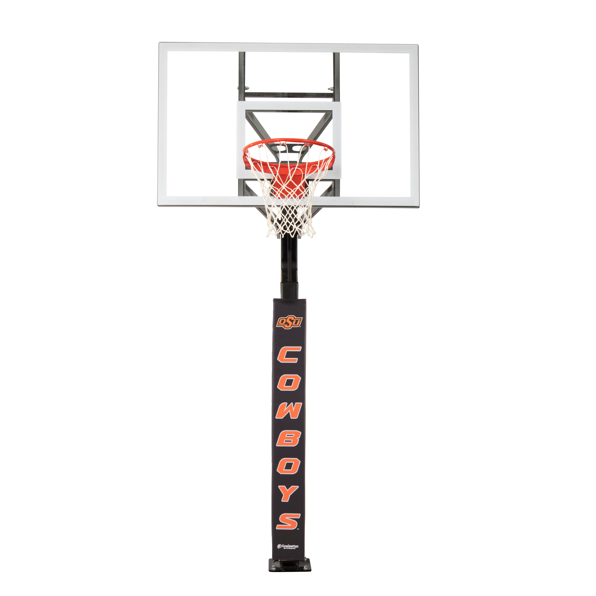Oklahoma State Cowboys Basketball Pole Pad - Black