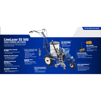 Graco LineLazer ES500 Battery-Powered Airless Line Striper 25U546