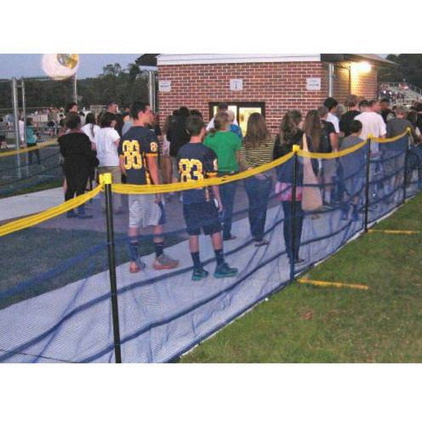 Grand Slam 4' Temporary Baseball Field Fencing (10' Spacing)