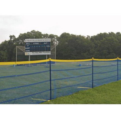 Grand Slam 4' Temporary Baseball Field Fencing (5' Spacing)