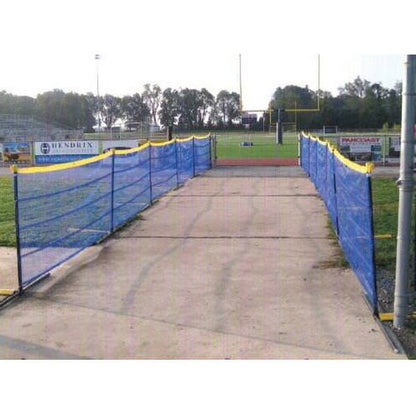 Grand Slam 4' Temporary Baseball Field Fencing (5' Spacing)