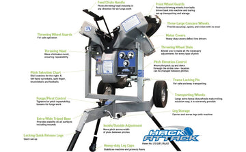 Hack Attack Baseball Pitching Machine 90V