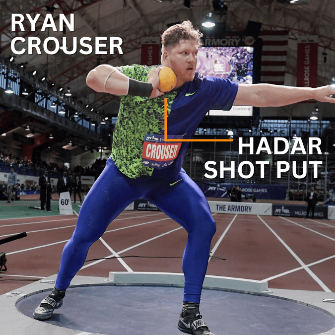 Hadar Athletic High Density Tungsten Indoor Hard Shell Shot Put