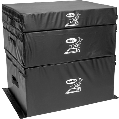 Hadar Athletic Soft Square Plyometric Boxes (Set Of 4) SPG4SETR