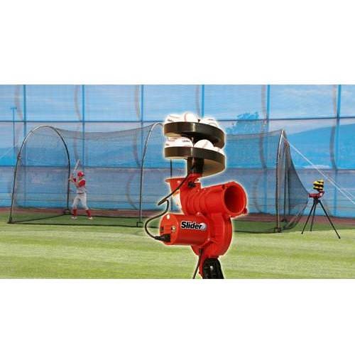 Slider & Xtender 24' - Pitching Machine + Batting Cage Combo