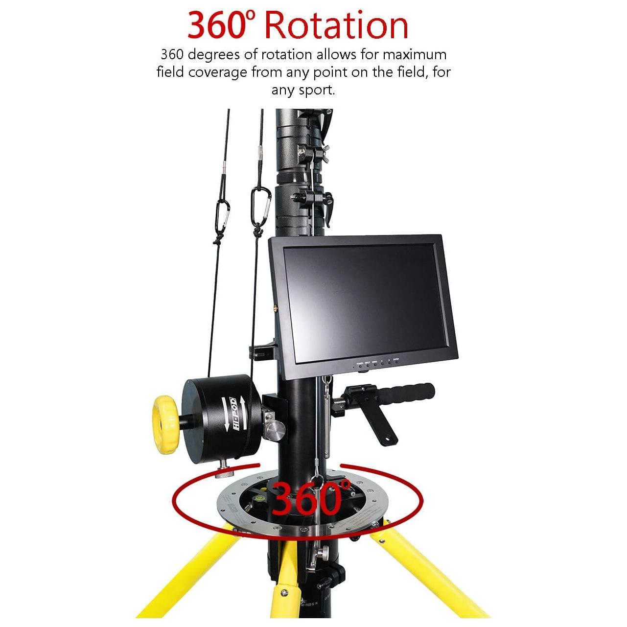 Hi-Pod Pro X17 (HD)+Mobile Kit - 17FT Pole Sports Video Recording Camera System