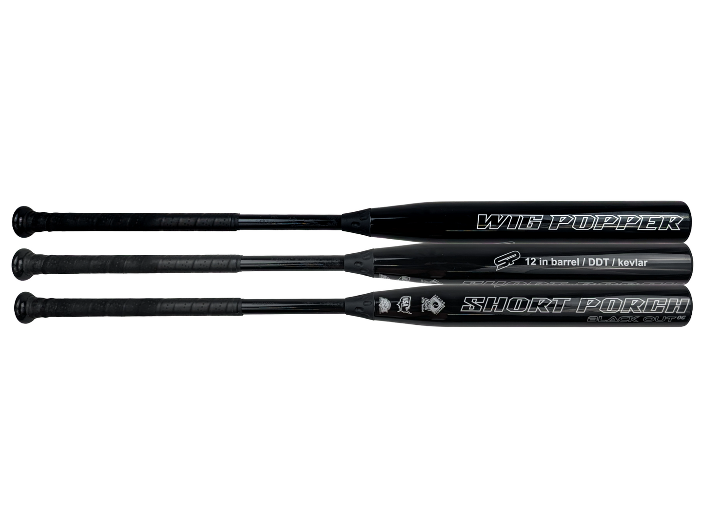2025 Short Porch DDT Blackout OG Dave Velasquez 2-Piece SSUSA Senior Slowpitch Softball Bat