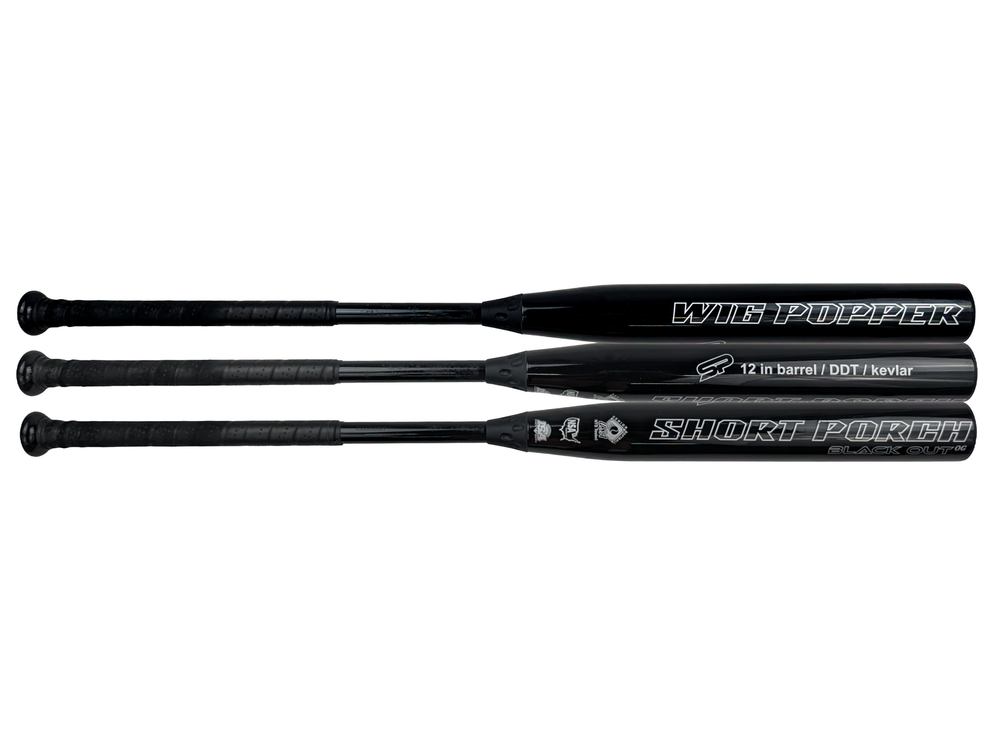 2025 Short Porch DDT Blackout OG Dave Velasquez 2-Piece SSUSA Senior Slowpitch Softball Bat