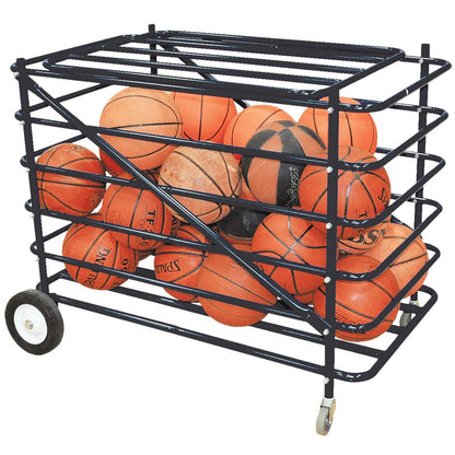 Jaypro Atlas Series Double Ball Carrier W/ Mesh Hamper Insert BBABL-2