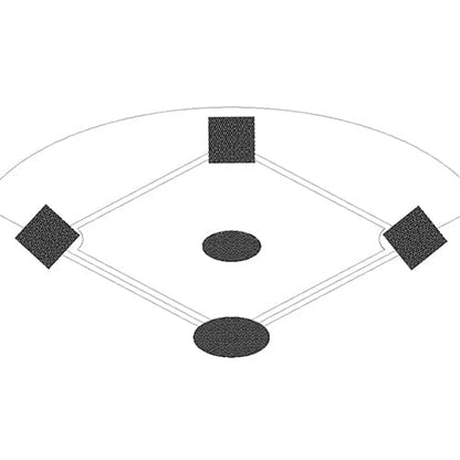 Jaypro Baseball Tarp with Ground Stakes (20' Round - 6 oz. Polyethylene) AFC-PM