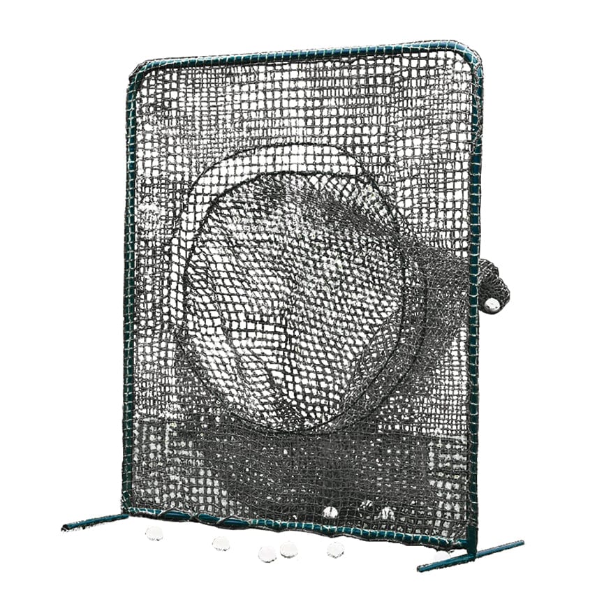 Jaypro Batting Practice Screen - 7'H x 7'W - Portable - Soft Toss (Black) PSTS-77
