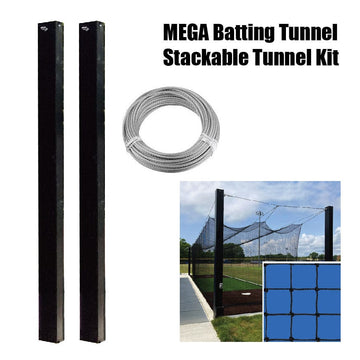 Jaypro Batting Tunnel Frame - Mega Outdoor - (70') - Stackable Tunnel Kit MPCTF-70A