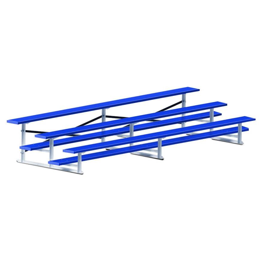 Jaypro Bleacher - 15' (3 Row - Single Foot Plank) - Standard, Outdoor BLCH-3PC