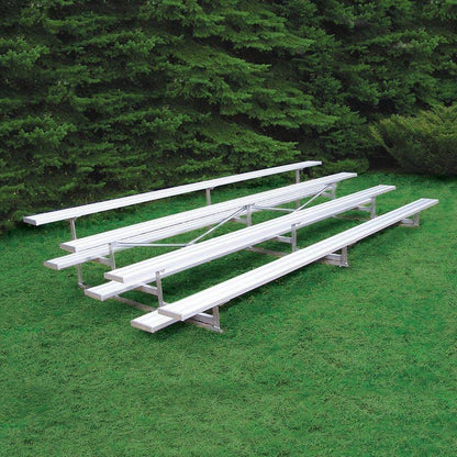 Jaypro Bleacher - 15' (4 Row - Single Foot Plank) - Standard, Outdoor BLCH-4
