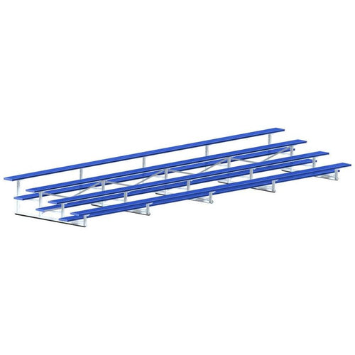 Jaypro Bleacher - 27' (4 Row - Single Foot Plank) - All Aluminum (Powder Coated) BLCH-427ALPC
