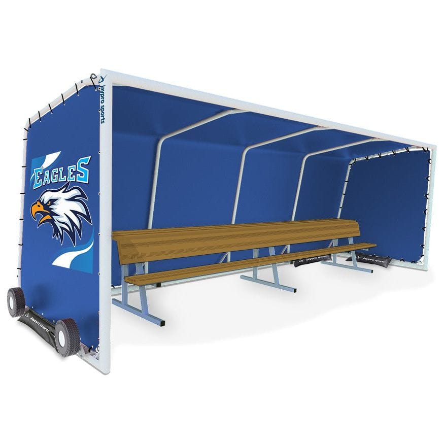 Jaypro Club Team Shelter - Portable - Aluminum Frame w/ Weather Resistant Covering CTS-18