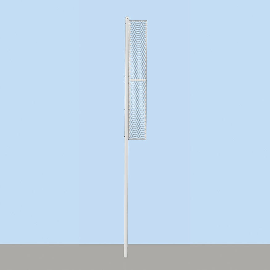 Jaypro Foul Poles - 20' - Softball Professional (Surface Mount) SBFP-200SM