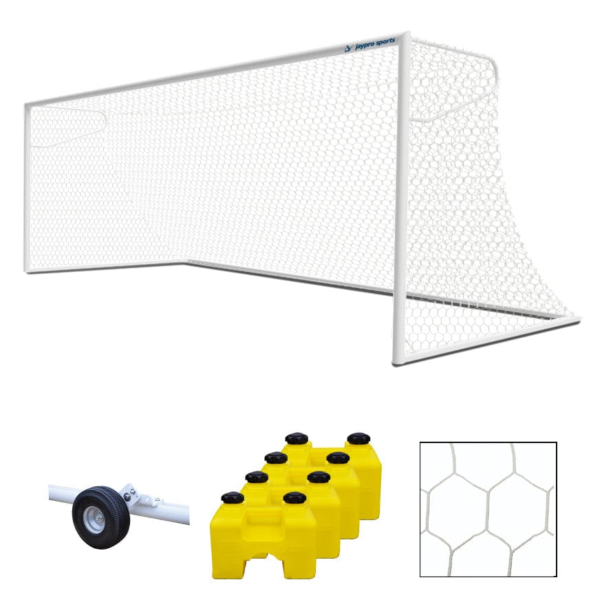 Jaypro Nova Premier Soccer Goal Package (8 ft.H x 24 ft.W x 4 ft.B x 10 ft.D) SGP-600PKG