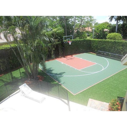 Jaypro The Church Yard Basketball System (4" Sq. Pole) 48" Acrylic Rectangle Backboard