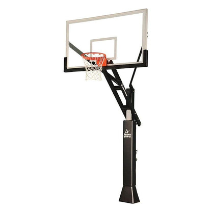 Jaypro Titan Basketball System Adjustable Series 6 in.x 6 in. Pole with 4 ft. Offset 72 in. Backboard CV664A