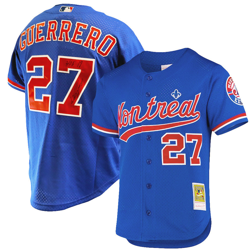 Vladimir Guerrero Sr. Montreal Expos Autographed Cooperstown Jersey