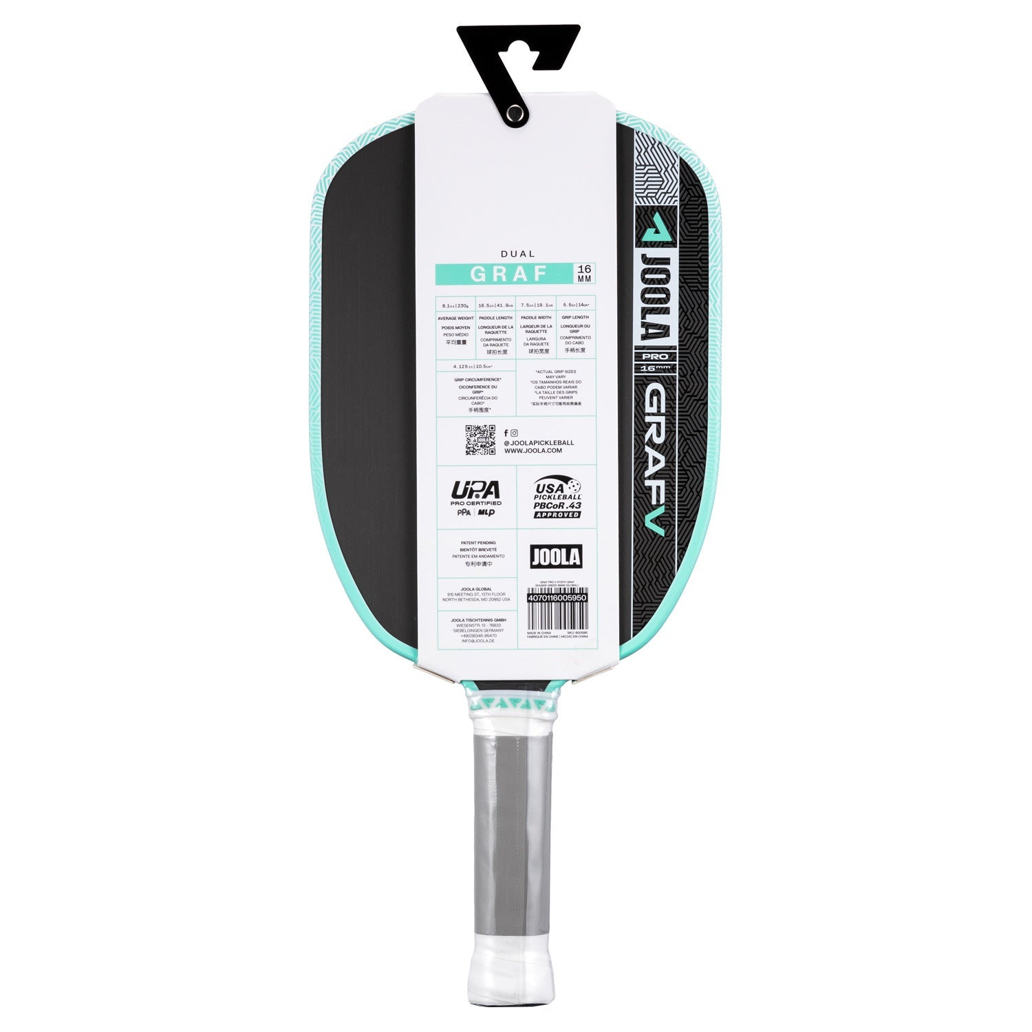 JOOLA Graf Pro V Steffi Graf 16mm Paddle
