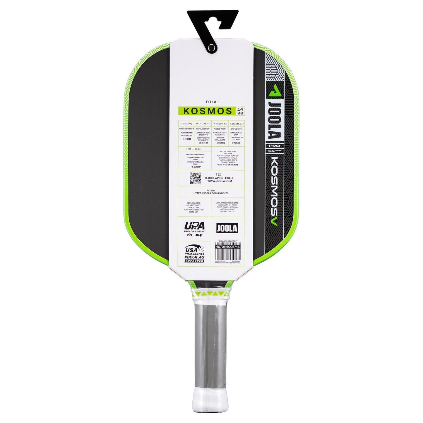 JOOLA Kosmos Pro V Tyson McGuffin 14mm Paddle