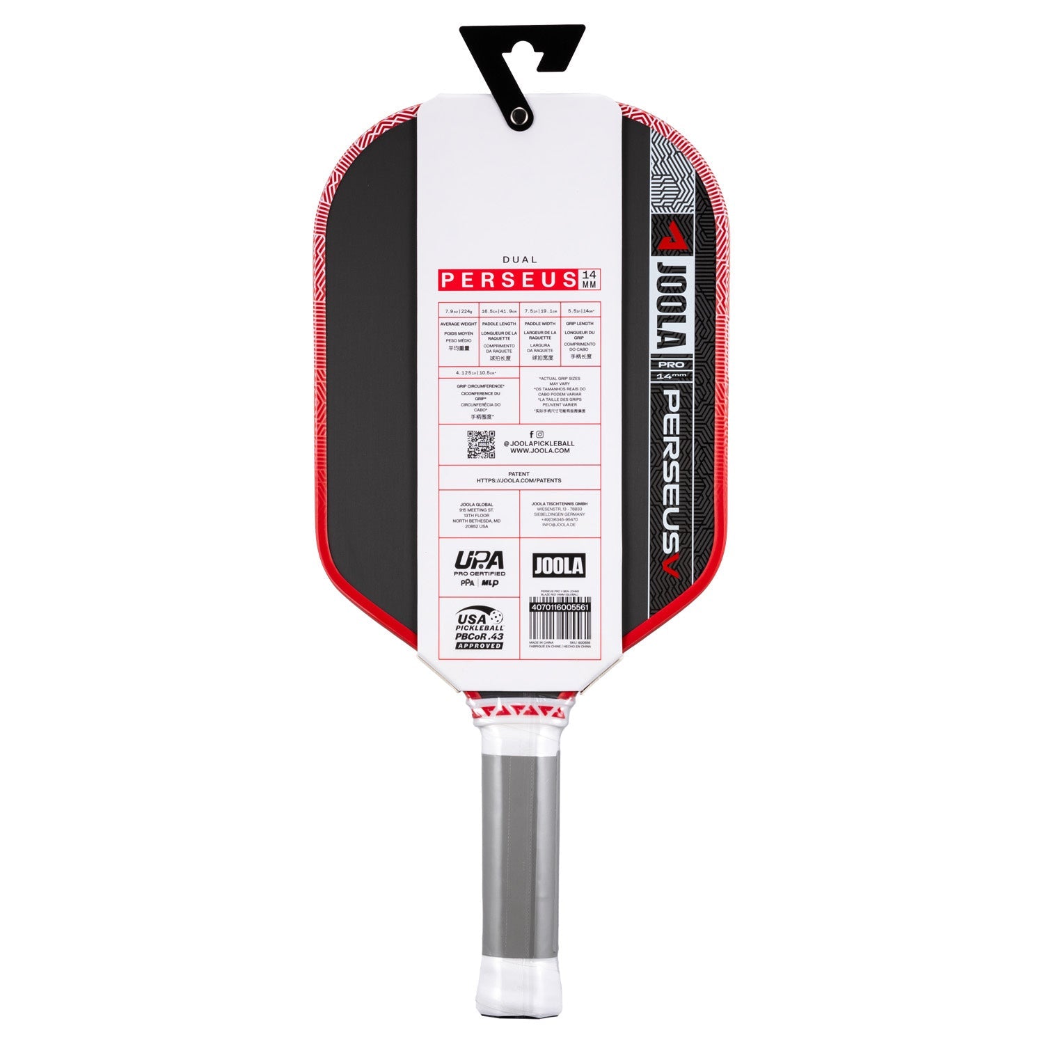 JOOLA Perseus Pro V Ben Johns 14mm Paddle