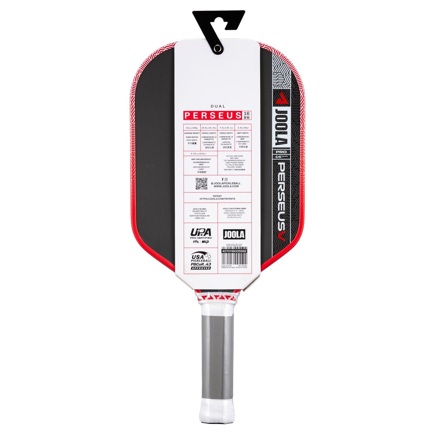 JOOLA Perseus Pro V Ben Johns 16mm Paddle