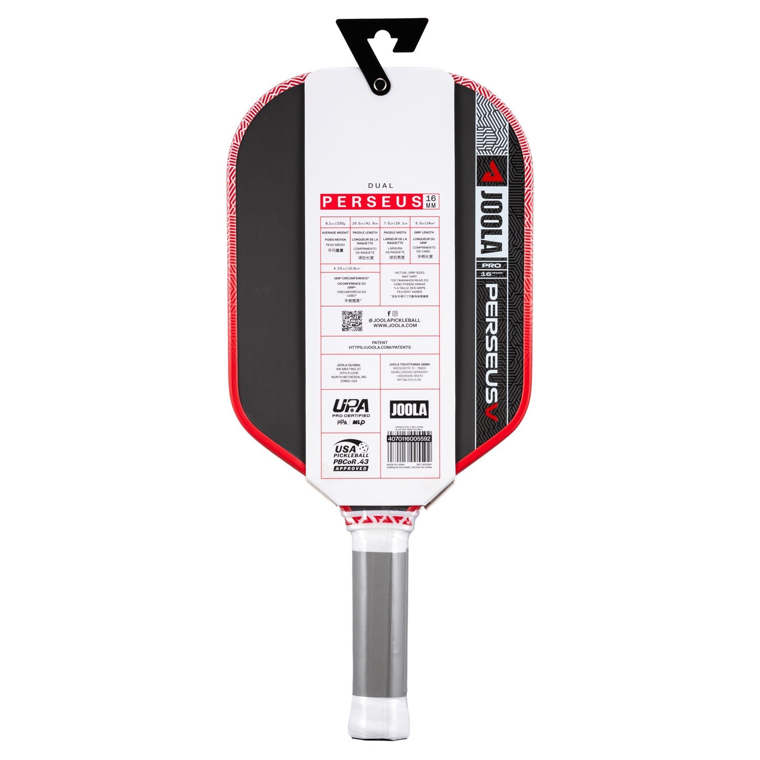 JOOLA Perseus Pro V Ben Johns 16mm Paddle