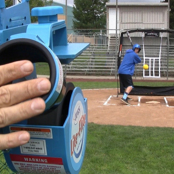 Jugs Lite-Flite Baseball Softball Combo Pitching Machine