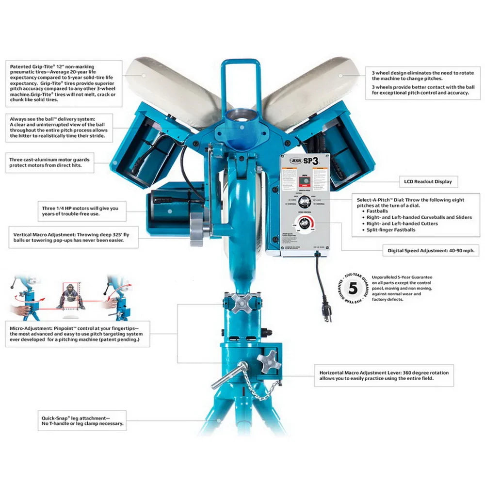 Jugs SP3 Baseball Pitching Machine