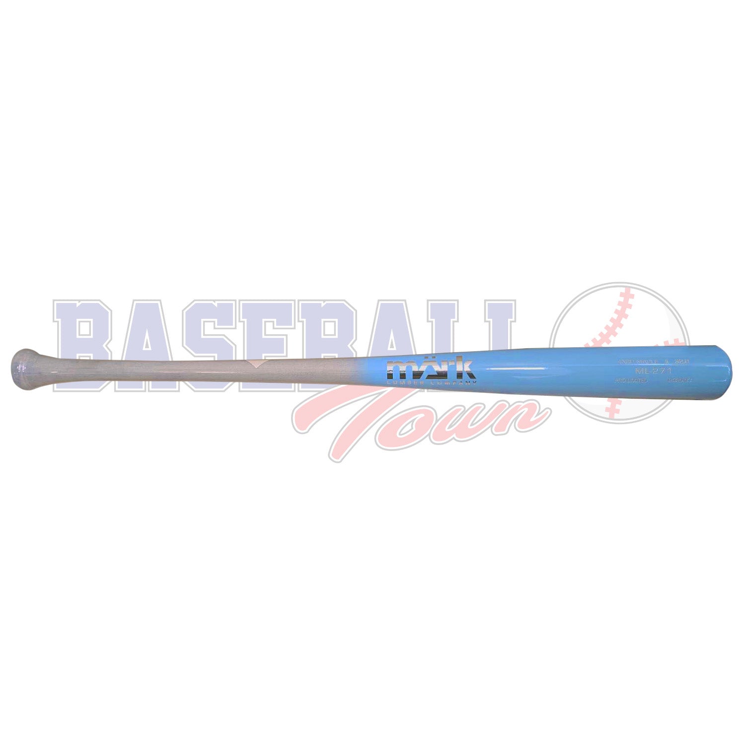 ML-271 Hot Lineup Baby Blue Fade Light Grey Maple Baseball Bat