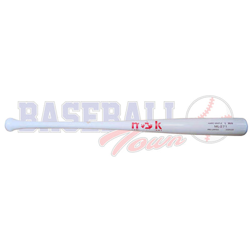 ML-271 Hot Lineup White Flash Chrome Red Logo Maple Baseball Bat