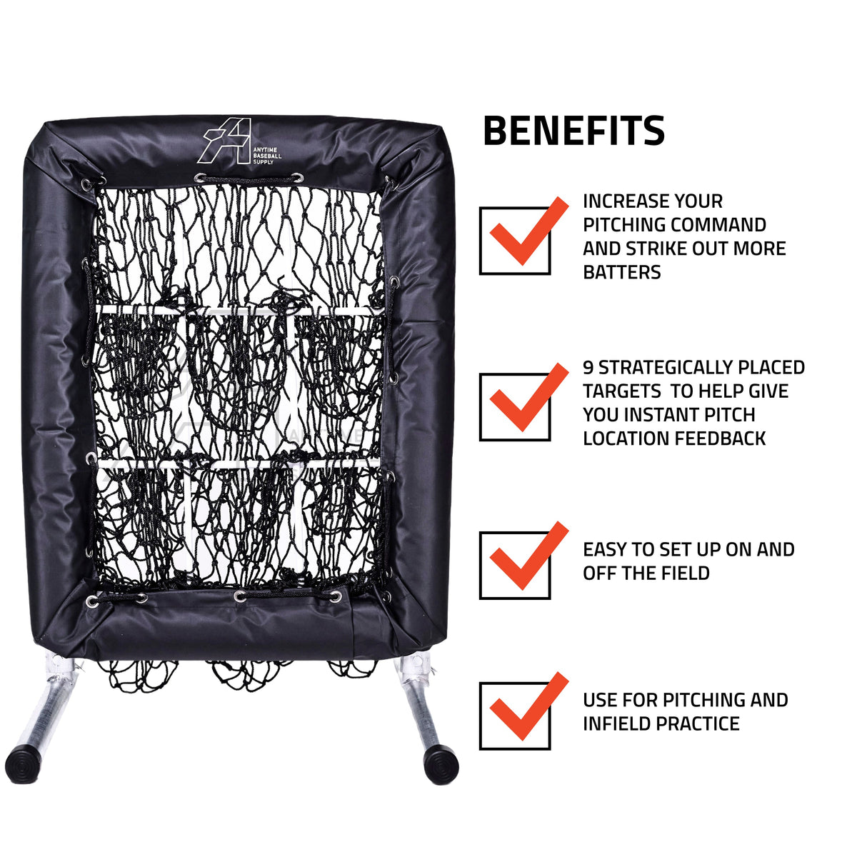 No Hitter Net® - Pitching Net Target with Strike Zone for Baseball and Softball