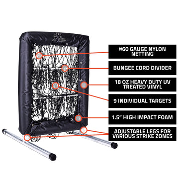 No Hitter Net® - Pitching Net Target with Strike Zone for Baseball and Softball