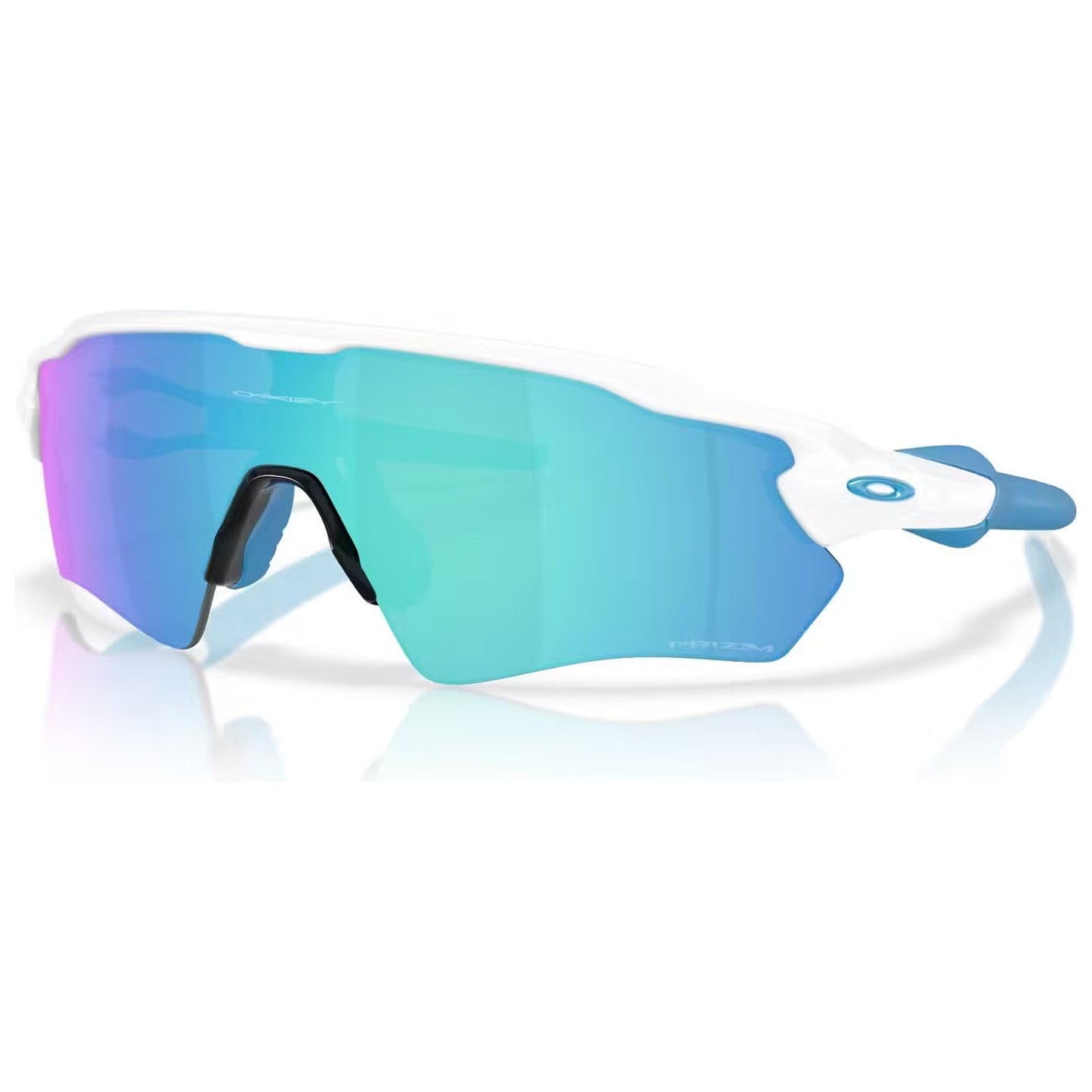 Radar EV S Path Polished White w/ PRIZM Sapphire Sunglasses