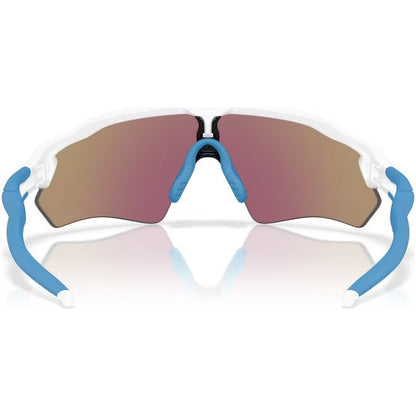 Radar EV S Path Polished White w/ PRIZM Sapphire Sunglasses