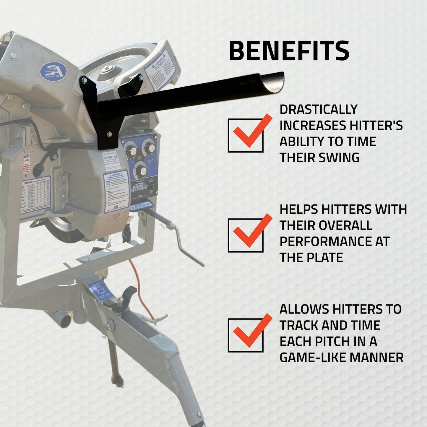 Baseball - Timing Chutes™ for Hack Attack Pitching Machines